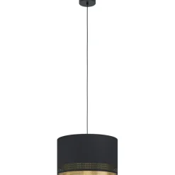 Sklep Kaja Lampa wisząca z czarno-złotym abażurem 99273 ESTEPERRA | Kaja Fashion