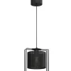 Sklep Kaja Lampa wisząca z czarnym abażurem, do sypialni LX 4456 CORONADO | Kaja Flash Sale