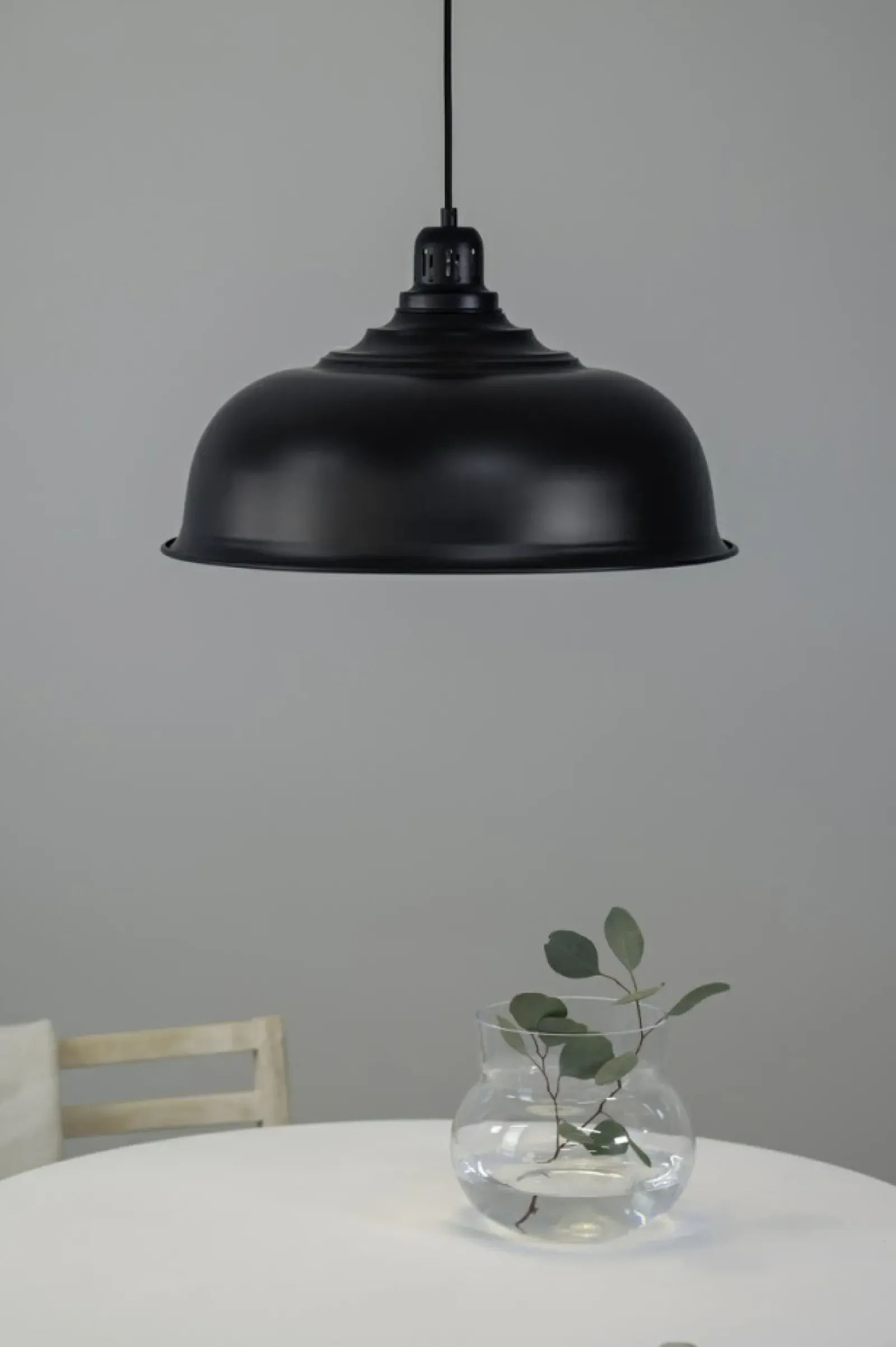 Sklep Kaja Lampa wisząca z czarnym kloszem ⌀50cm, do kuchni 108427 z serii PORT Store