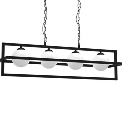 Sklep Kaja Lampa wisząca z czterema kloszami w ramce MLP8570 z serii DIEGO | Kaja Oświetlen Shop