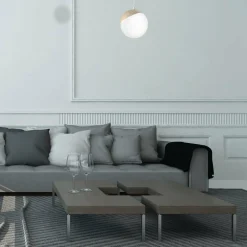 Sklep Kaja Lampa wisząca z dekoracyjnym podkloszem MLP5424 z serii SFERA WOOD | Kaja Oświet Hot