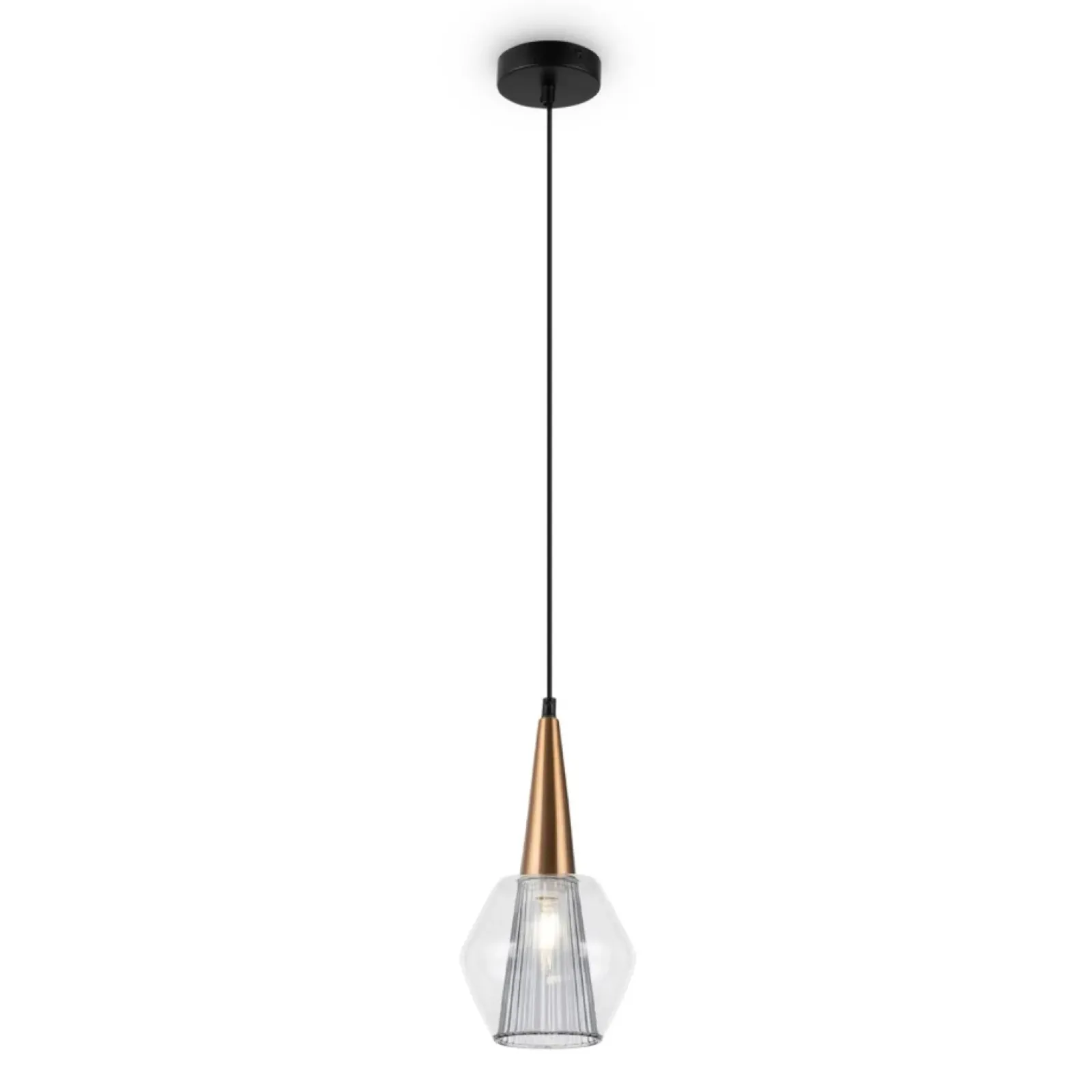Sklep Kaja Lampa wisząca z dekoracyjnym kloszem P003PL-01G1 z serii COPITA złoty Fashion