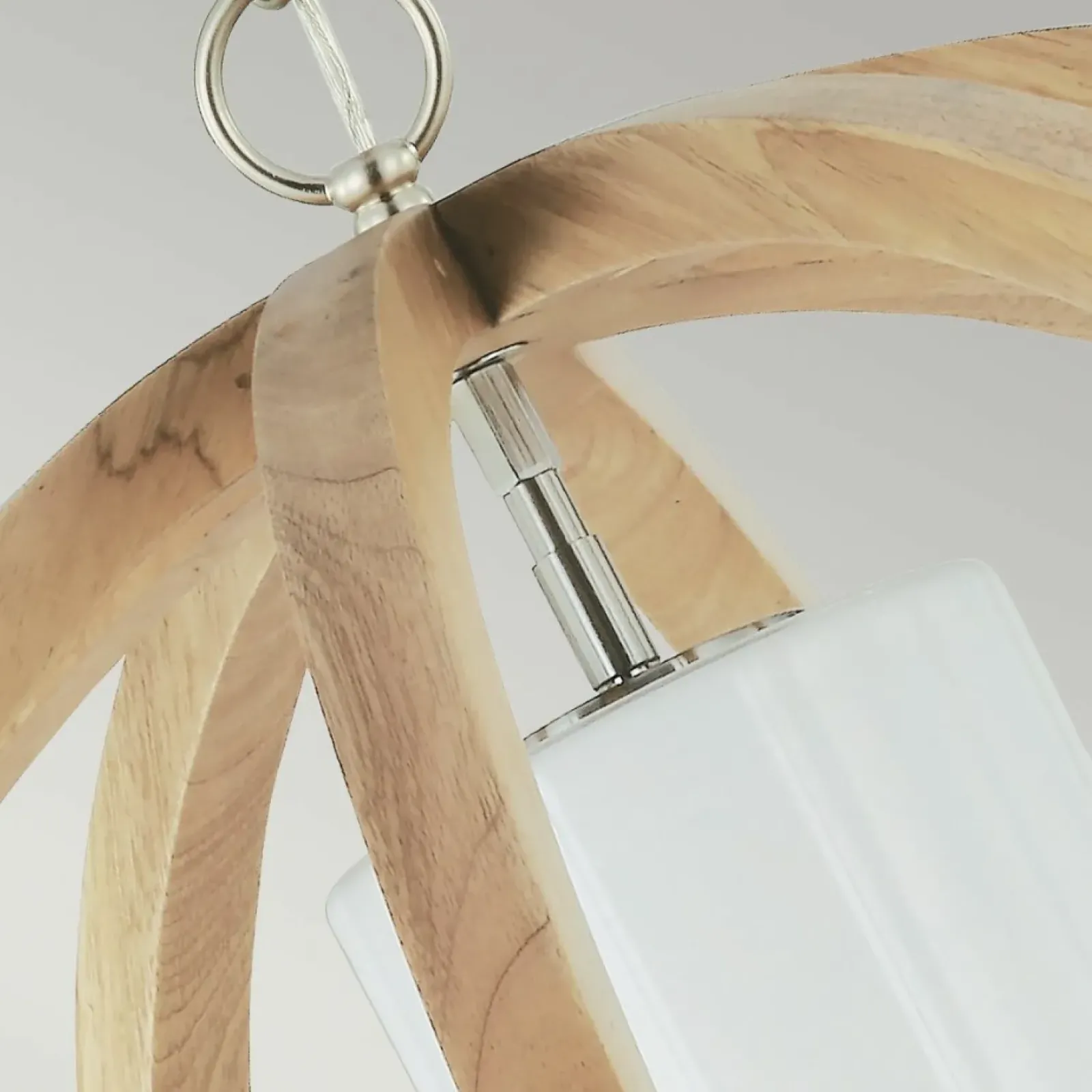 Sklep Kaja Lampa wisząca z drewnem, boho FE-ALLIER-P-L-LW z serii ALLIER Sale
