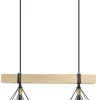 Sklep Kaja Lampa wisząca z drewnem, do jadalni 8803/2 WD PIRAMIDA | Kaja Flash Sale