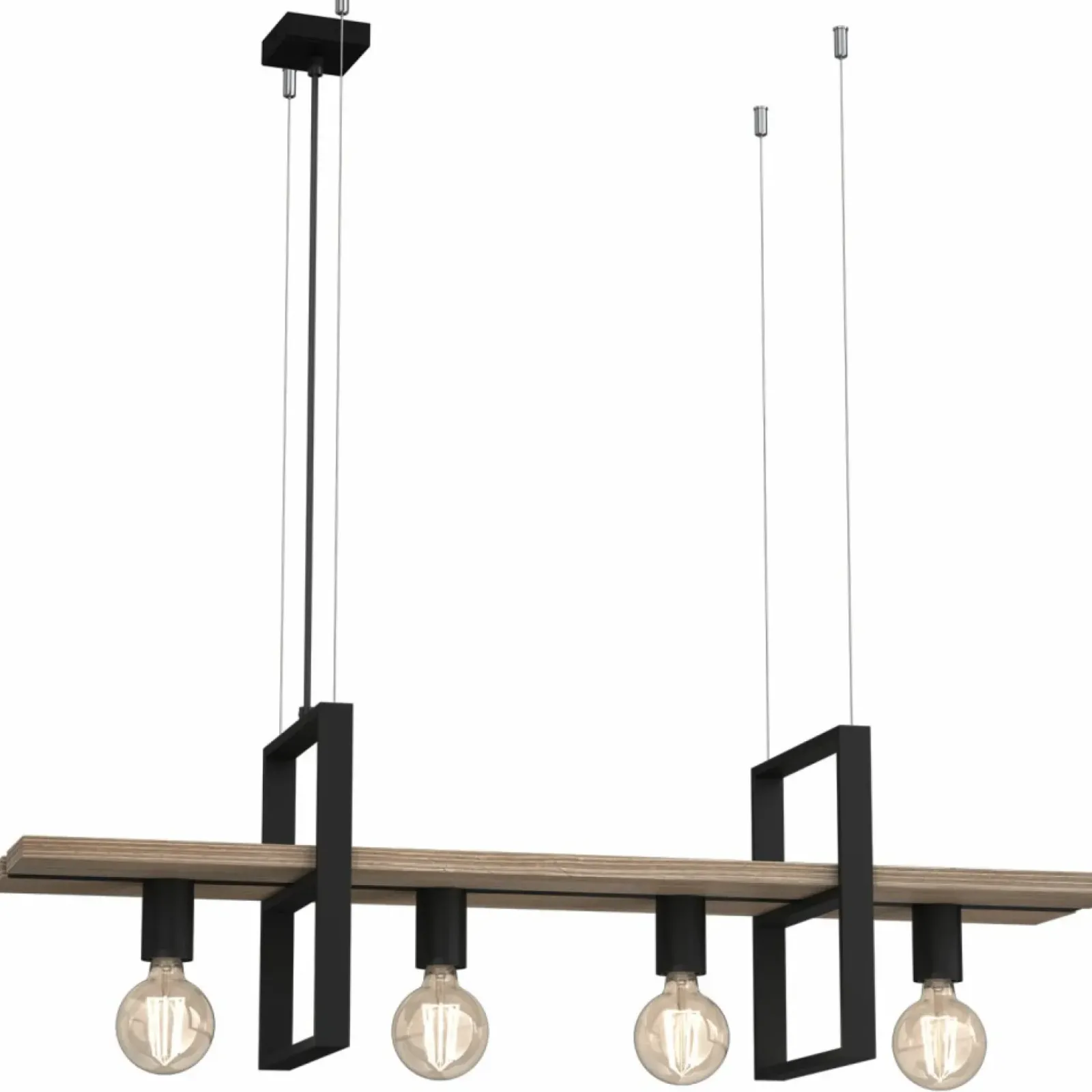 Sklep Kaja Lampa wisząca z drewnianą listwą, nad stół LX 0424 z serii SHELF Fashion
