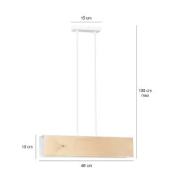 Sklep Kaja Lampa wisząca z drewnianymi elementami 611/2 | Kaja Oświetlenie Hot