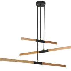 Sklep Kaja Lampa wisząca z drewnianymi listwami LP-2828/3P LUGANO | Kaja Clearance
