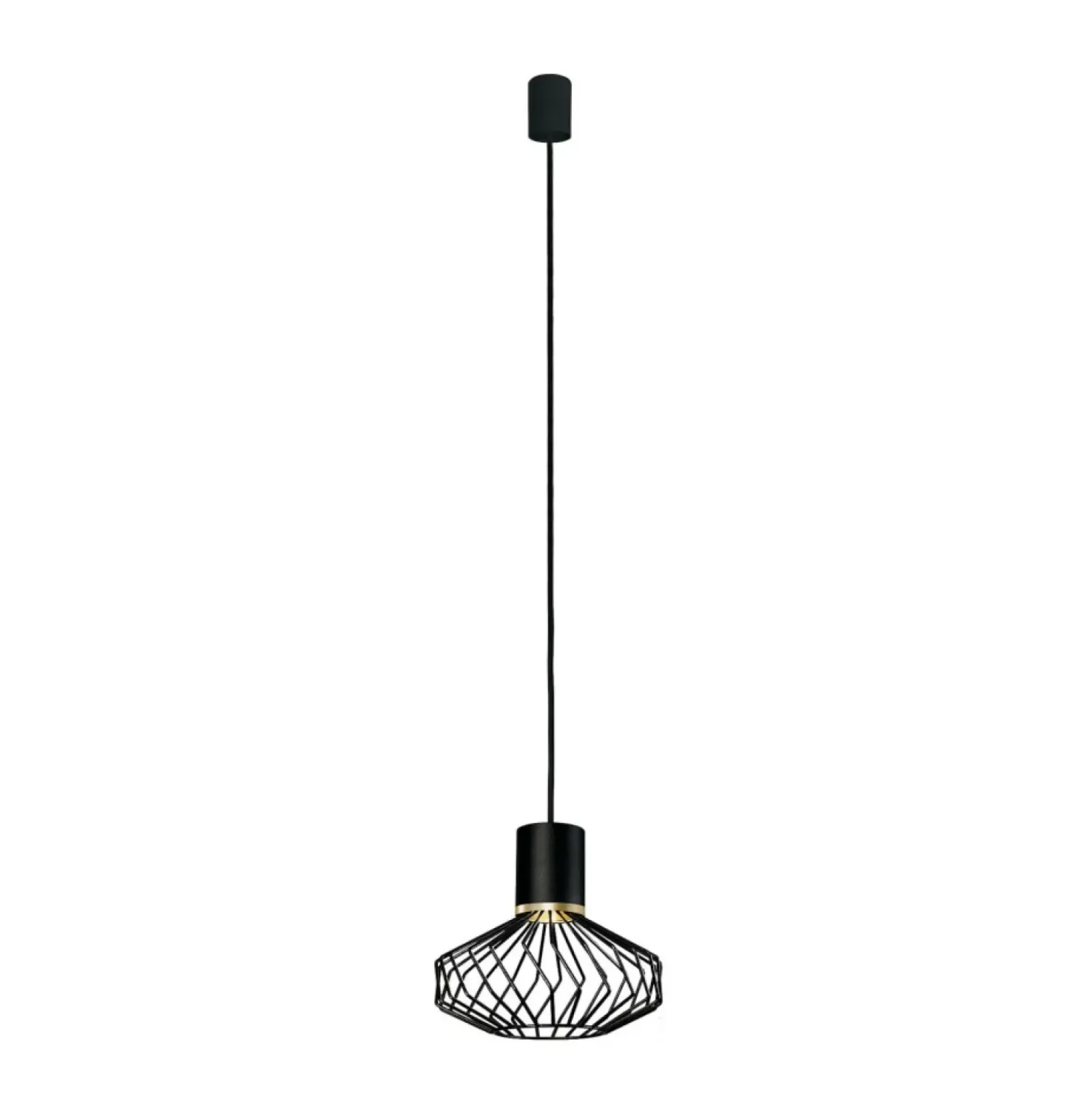 Sklep Kaja Lampa wisząca z drucianym kloszem na GU10 8862 | Kaja Oświetlenie czarny Clearance