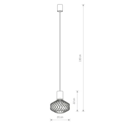 Sklep Kaja Lampa wisząca z drucianym kloszem na GU10 8862 | Kaja Oświetlenie czarny Clearance