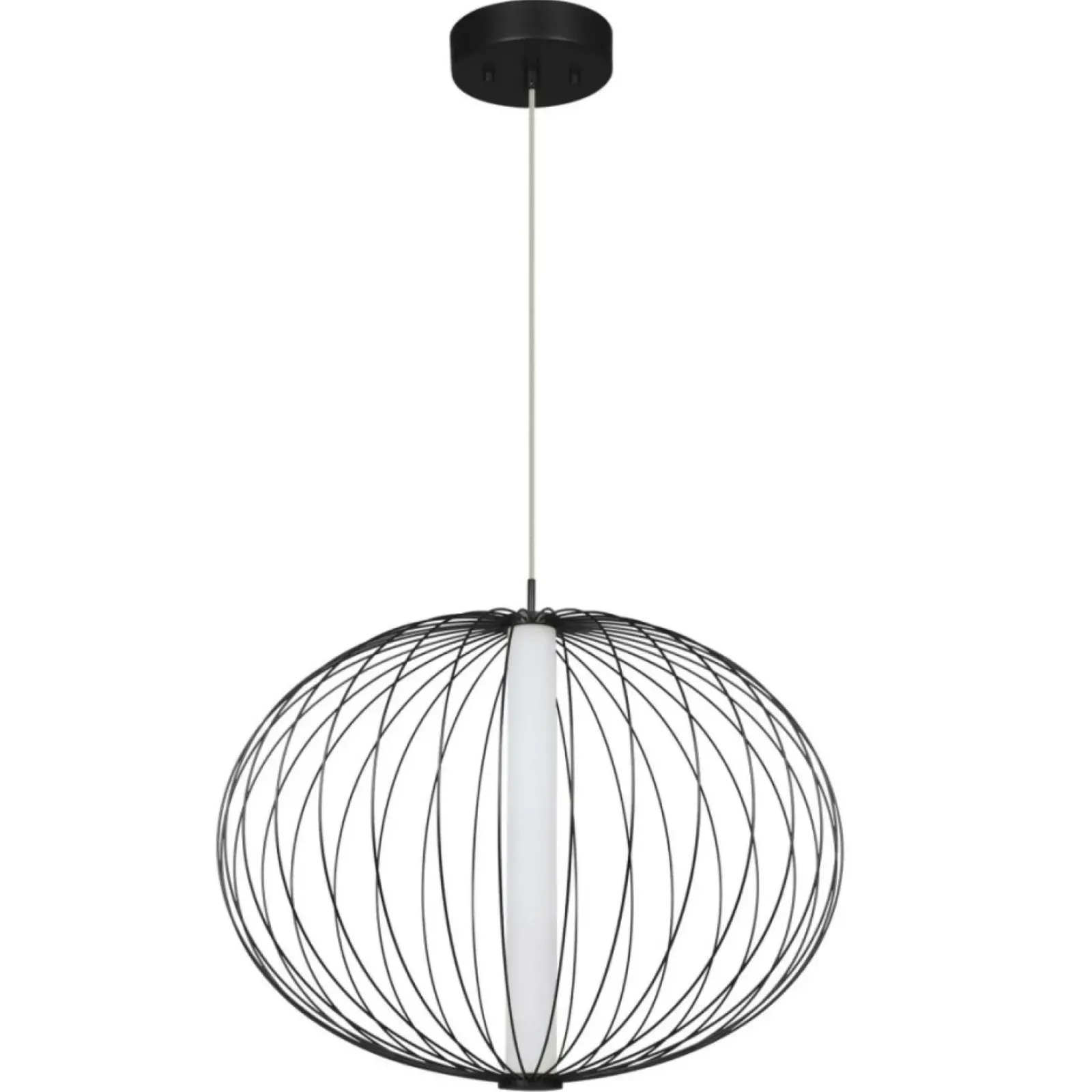 Sklep Kaja Lampa wisząca z drucianym kloszem LP-798/1P S3 BK TREVISO | Kaja Store