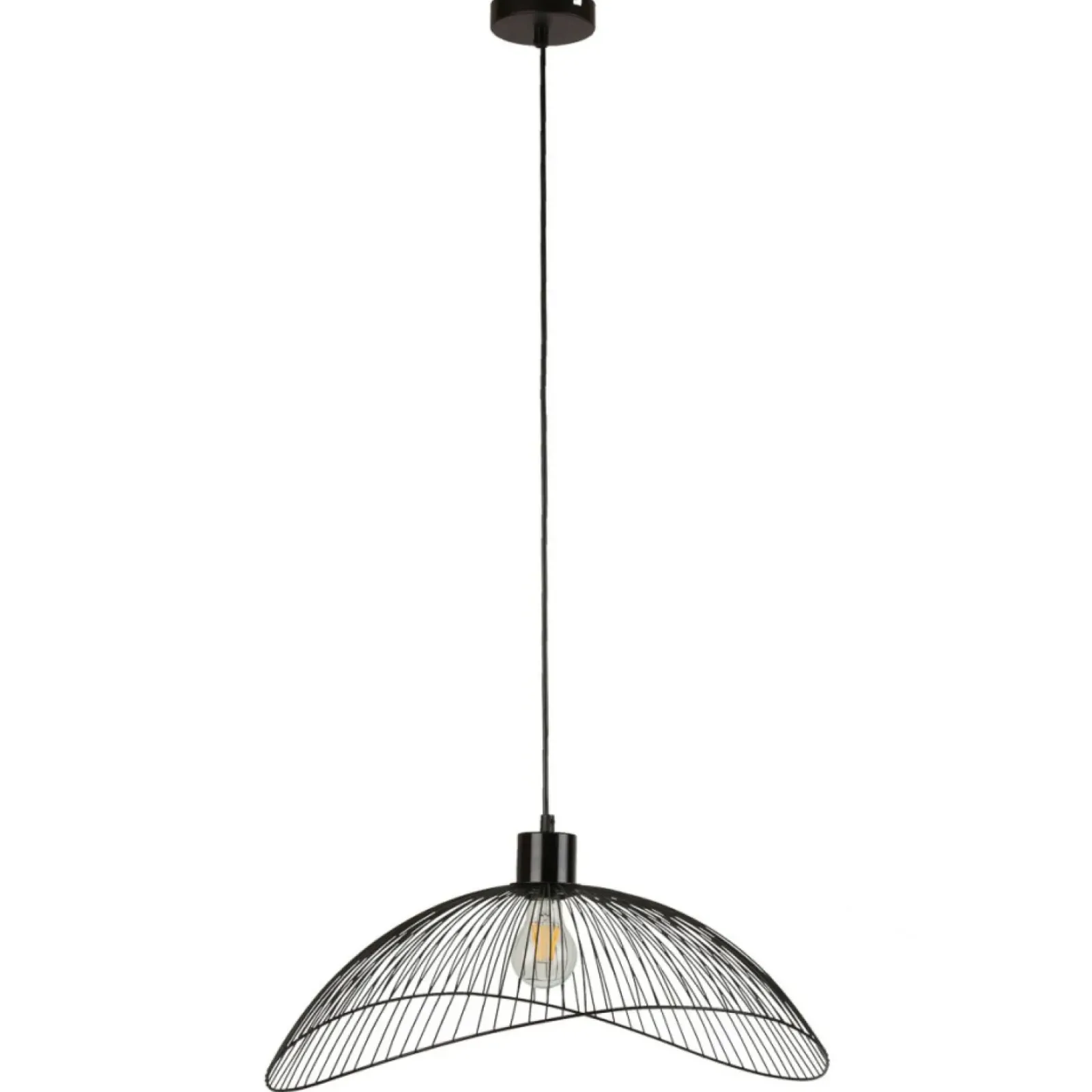 Sklep Kaja Lampa wisząca z drucianym kloszem PND-1702-1-L-B NUNEZ | Kaja Clearance