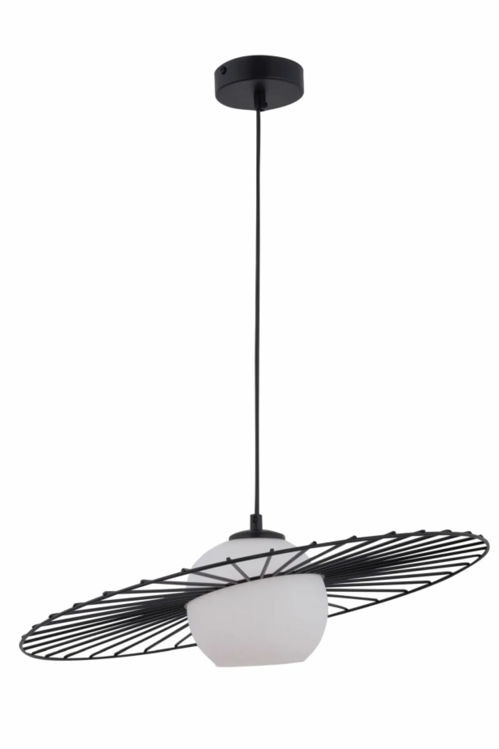 Sklep Kaja Lampa wisząca z drucianym, czarnym kapeluszem SIG 32038 z serii SOL Flash Sale