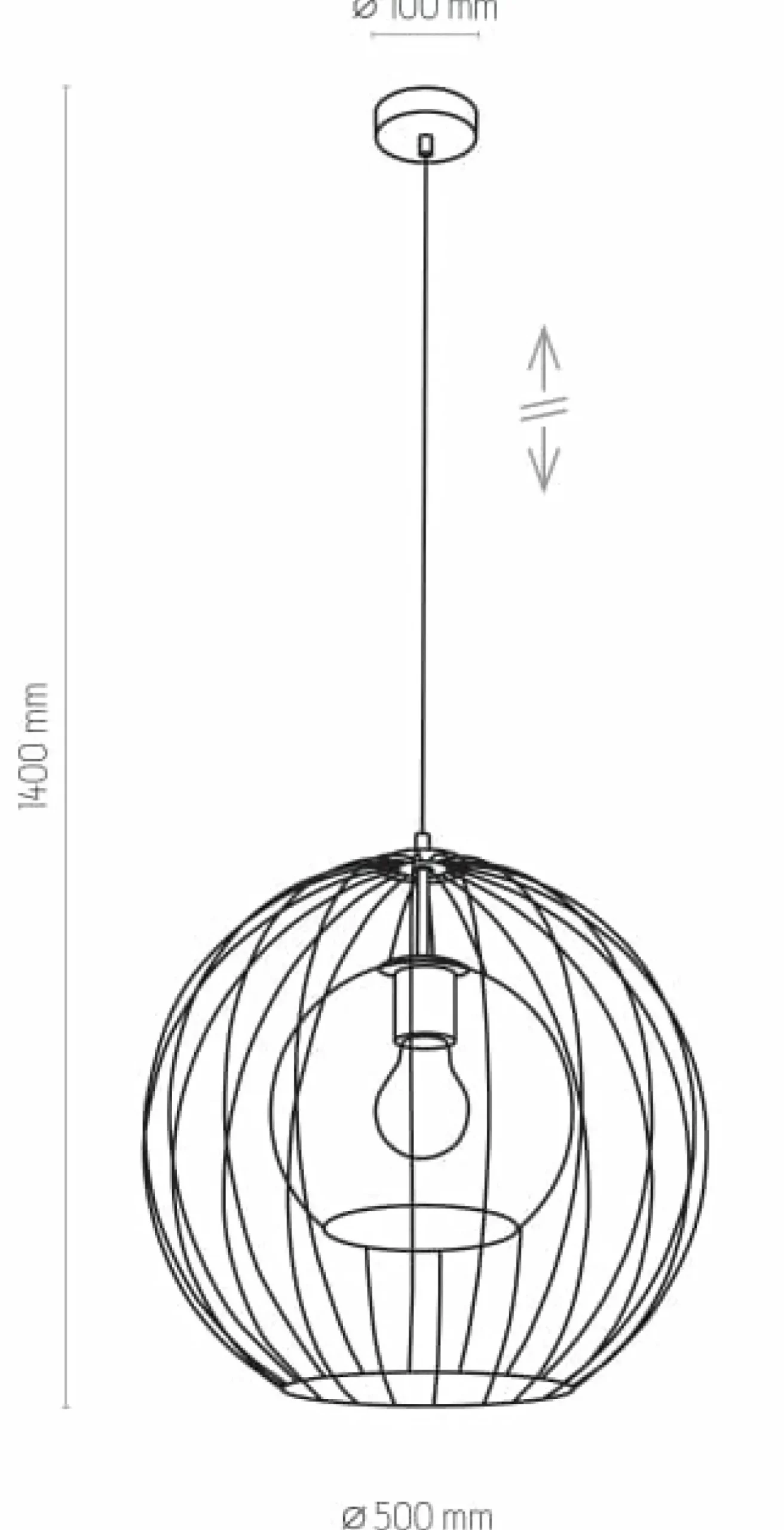 Sklep Kaja Lampa wisząca z drucianym kloszem TK 2552 UNIVERSO | Kaja Oświetlenie Cheap