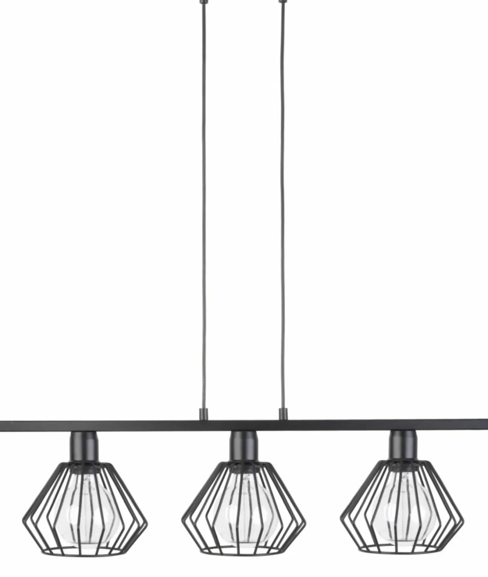 Sklep Kaja Lampa wisząca z drucianymi kloszami, nad stół SIG 31618 z serii SAGA czarny Hot