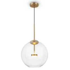 Sklep Kaja Lampa wisząca z dużym kloszem MOD056PL-L12G3K COMETA | Kaja złotymatowy Store
