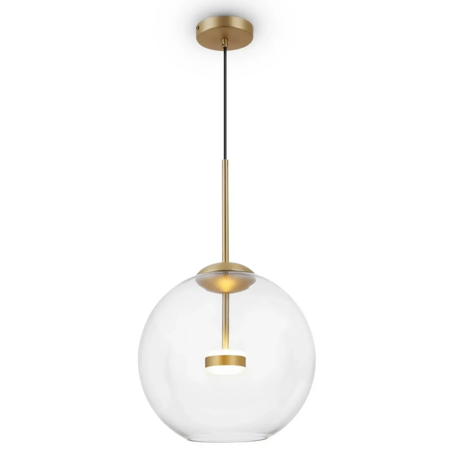 Sklep Kaja Lampa wisząca z dużym kloszem MOD056PL-L12G3K COMETA | Kaja złotymatowy Store