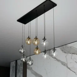 Sklep Kaja Lampa wisząca z dwukolorowymi kloszami 714/9M1 | Kaja Oświetlenie Fashion