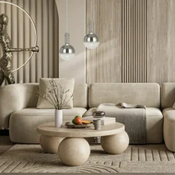 Sklep Kaja Lampa wisząca z dwukolorowym, kulistym kloszem ML0327 TORONTO | Kaja Shop