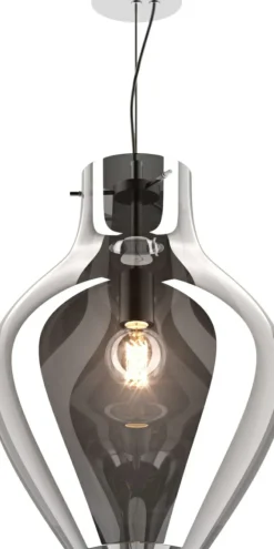 Sklep Kaja Lampa wisząca z dymionym kloszem P19066A-D38 BRESSO | Kaja Best Sale