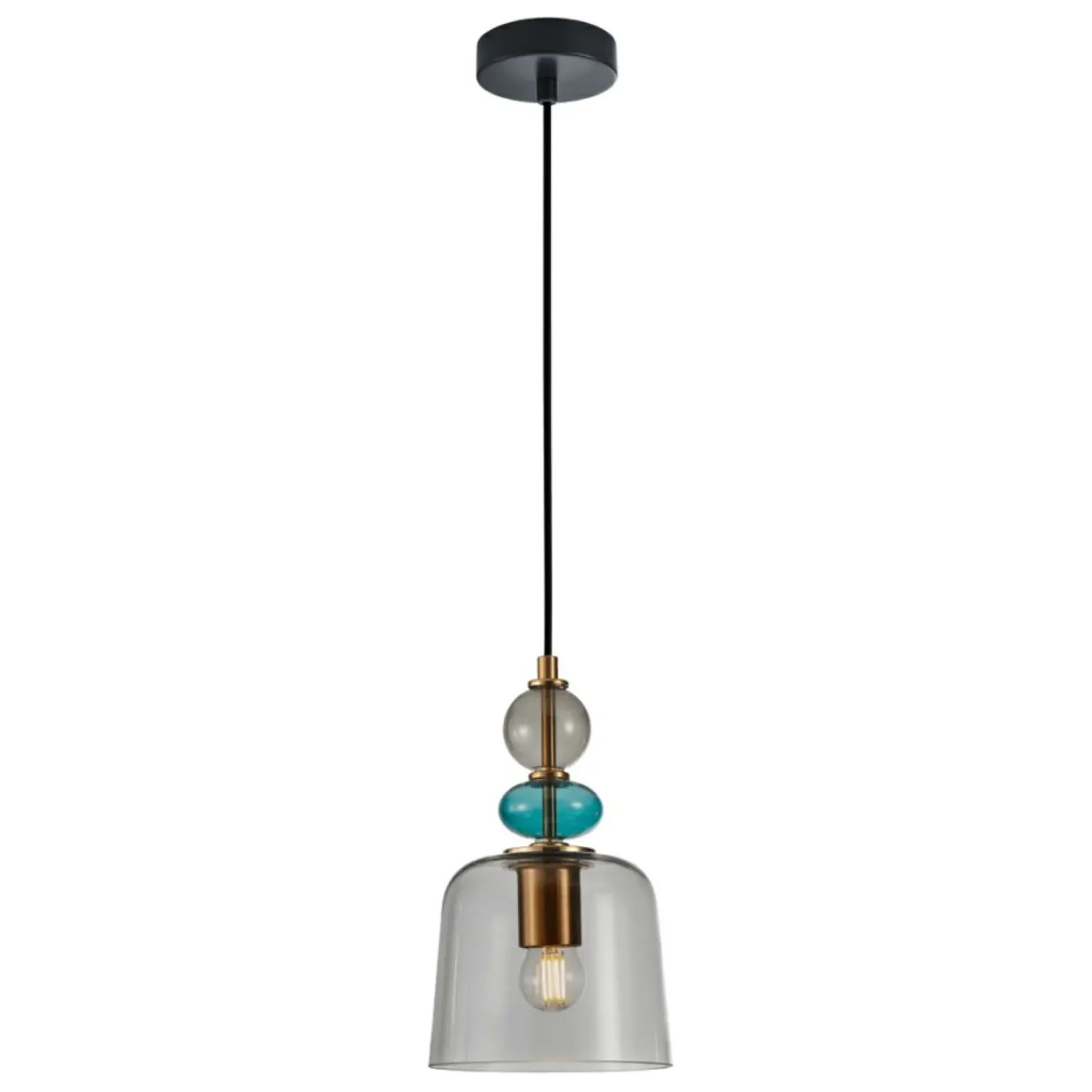 Sklep Kaja Lampa wisząca z dymionym kloszem PND-27092B-MC-BRO z serii NAMOS Best