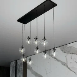 Sklep Kaja Lampa wisząca z dziewięcioma kulistymi kloszami 711/9 | Kaja Shop