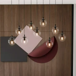 Sklep Kaja Lampa wisząca z dziewięcioma kulistymi kloszami 711/9 | Kaja Shop