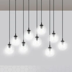 Sklep Kaja Lampa wisząca z dziewięcioma kulistymi kloszami 711/9 | Kaja Shop