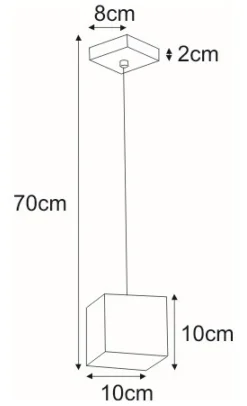 Sklep Kaja Lampa wisząca z geometrycznym kloszem K-4250 KUBIK BLACK | Kaja czarny Best