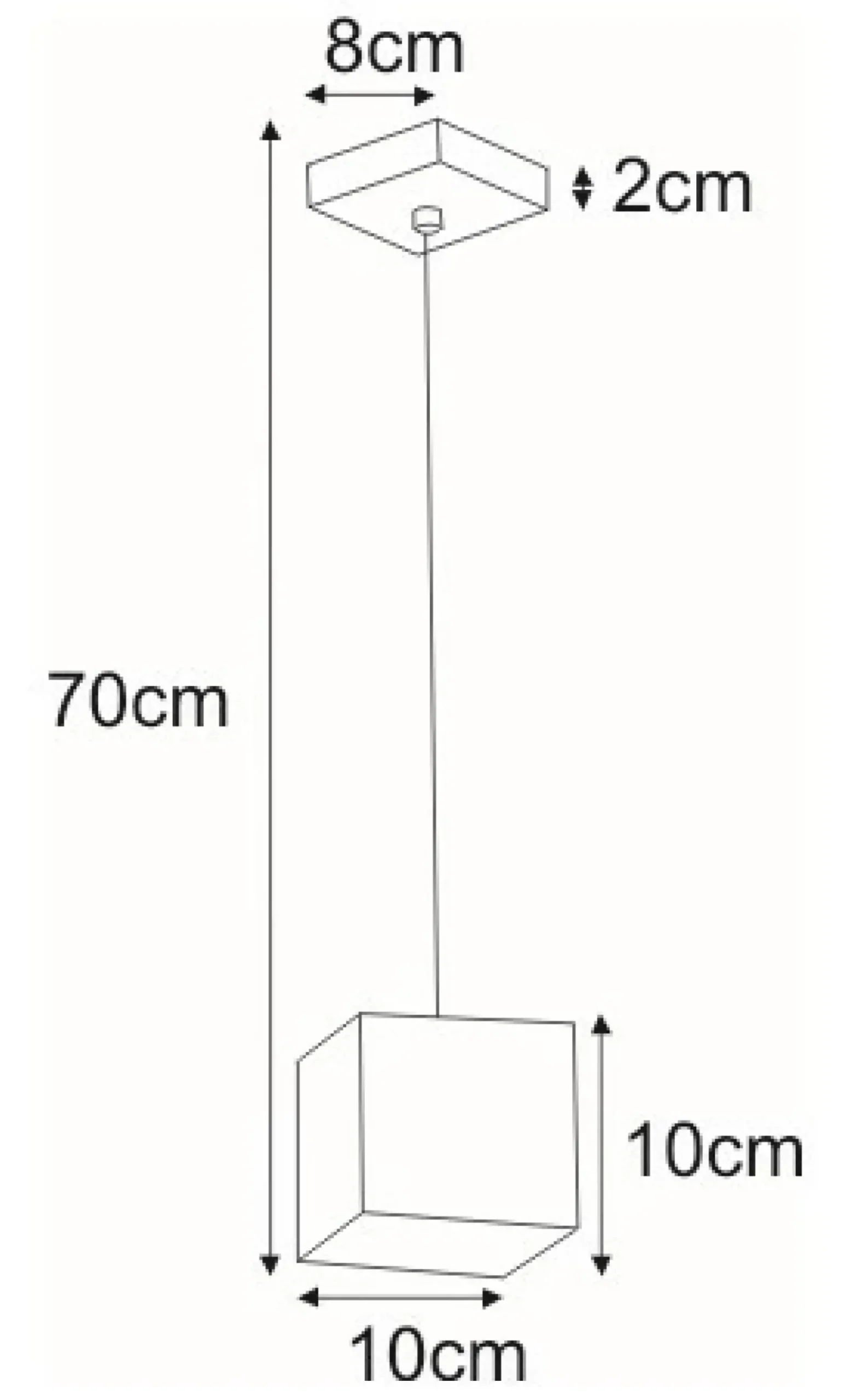 Sklep Kaja Lampa wisząca z geometrycznym kloszem K-4250 KUBIK BLACK | Kaja czarny Best