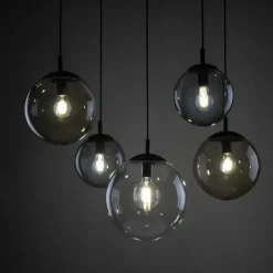 Sklep Kaja Lampa wisząca z grafitowymi kloszami TK 5382 ESME GRAPHITE | Kaja Clearance