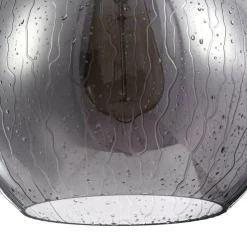 Sklep Kaja Lampa wisząca z imitacją deszczu T314-11-B BERGEN | Kaja Oświetlenie czarny New