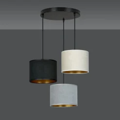 Sklep Kaja Lampa wisząca z kaskadą abażurów 1055/3PREM HILDE PREMIUM | Kaja* Żyrandole Z Abażurem