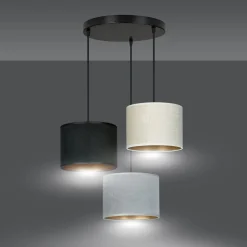 Sklep Kaja Lampa wisząca z kaskadą abażurów 1055/3PREM HILDE PREMIUM | Kaja* Żyrandole Z Abażurem