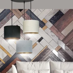 Sklep Kaja Lampa wisząca z kaskadą abażurów 1055/3PREM HILDE PREMIUM | Kaja* Żyrandole Z Abażurem