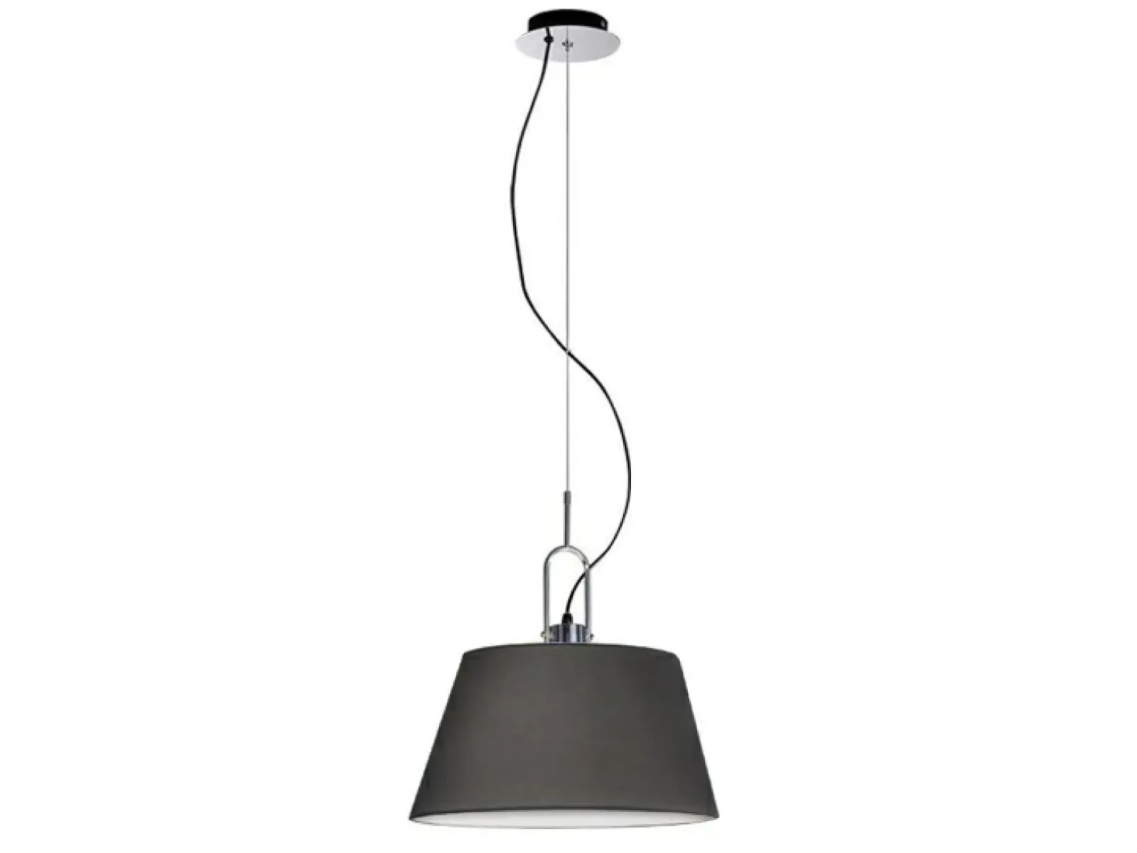 Sklep Kaja Lampa wisząca z klasycznym, m abażurem AZ2294 ALICANTE | Kaja szary Fashion