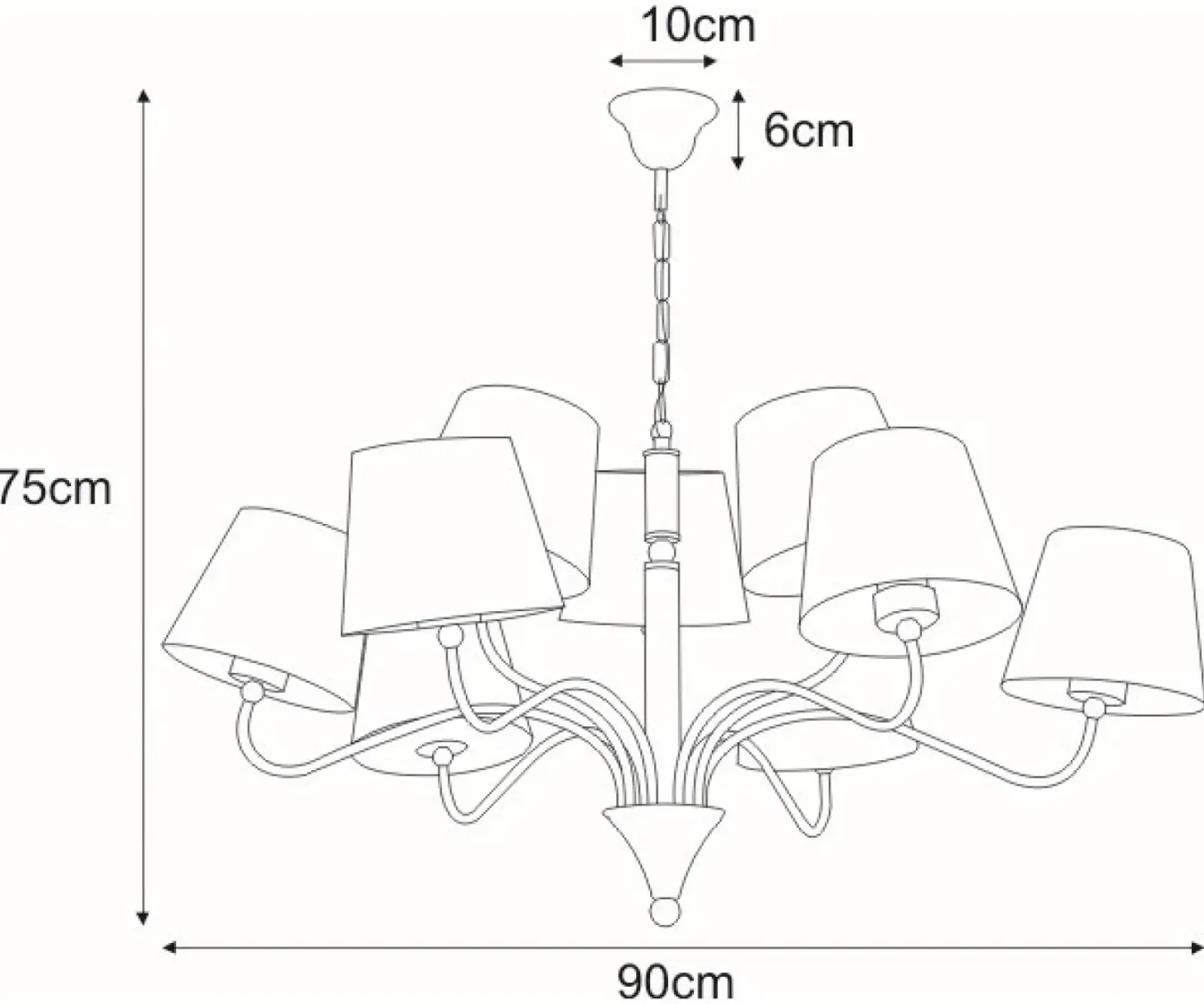 Sklep Kaja Lampa wisząca z klasycznymi abażurami K-4021 SIENA WHITE | Kaja biały Cheap
