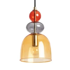 Sklep Kaja Lampa wisząca z kloszami art. Deco ABR-KOLO2-A KOLORENO | Kaja bursztynowy Store