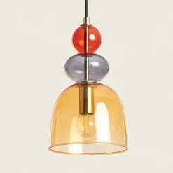 Sklep Kaja Lampa wisząca z kloszami art. Deco ABR-KOLO2-A KOLORENO | Kaja bursztynowy Store
