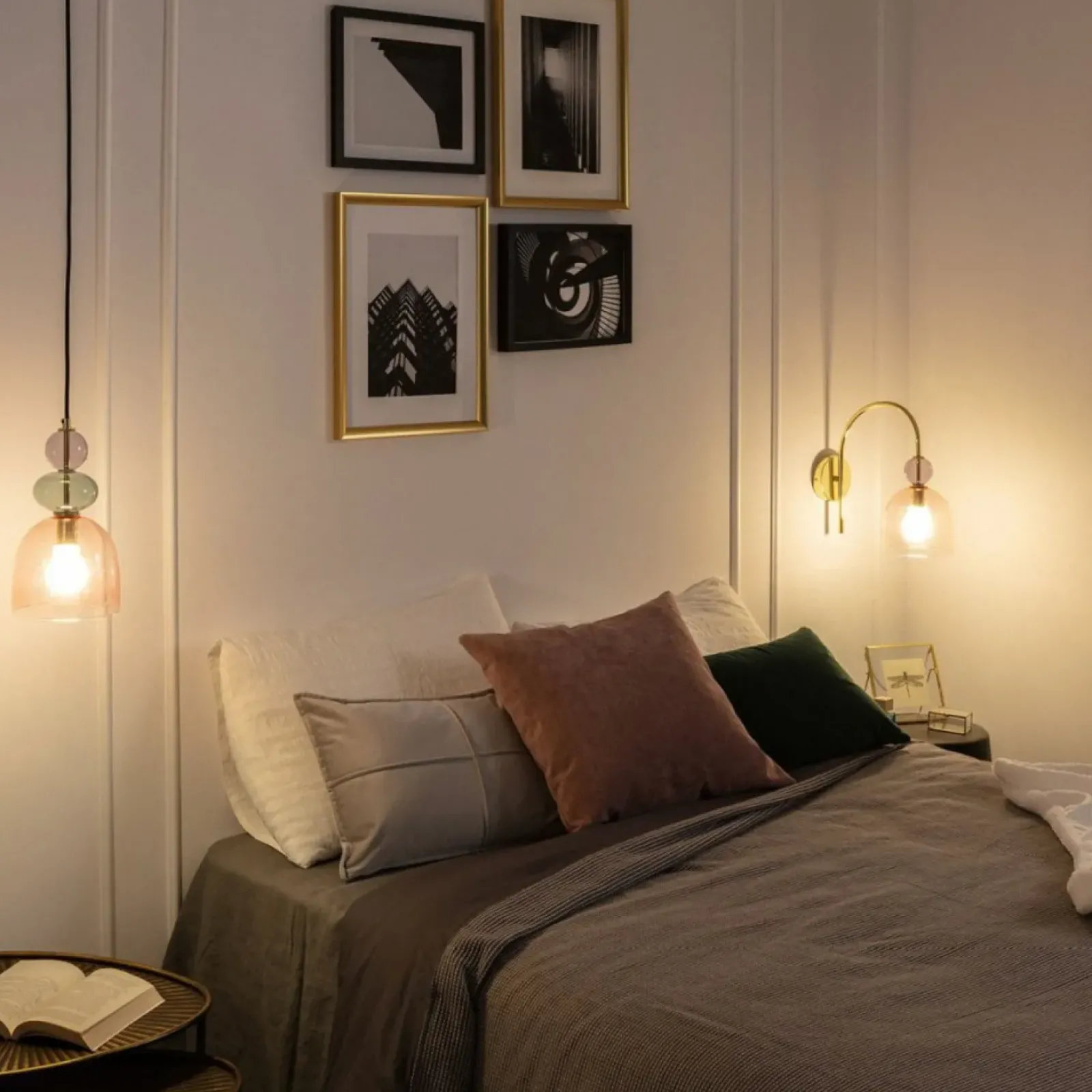 Sklep Kaja Lampa wisząca z kloszami art. Deco ABR-KOLO2-A KOLORENO | Kaja bursztynowy Store