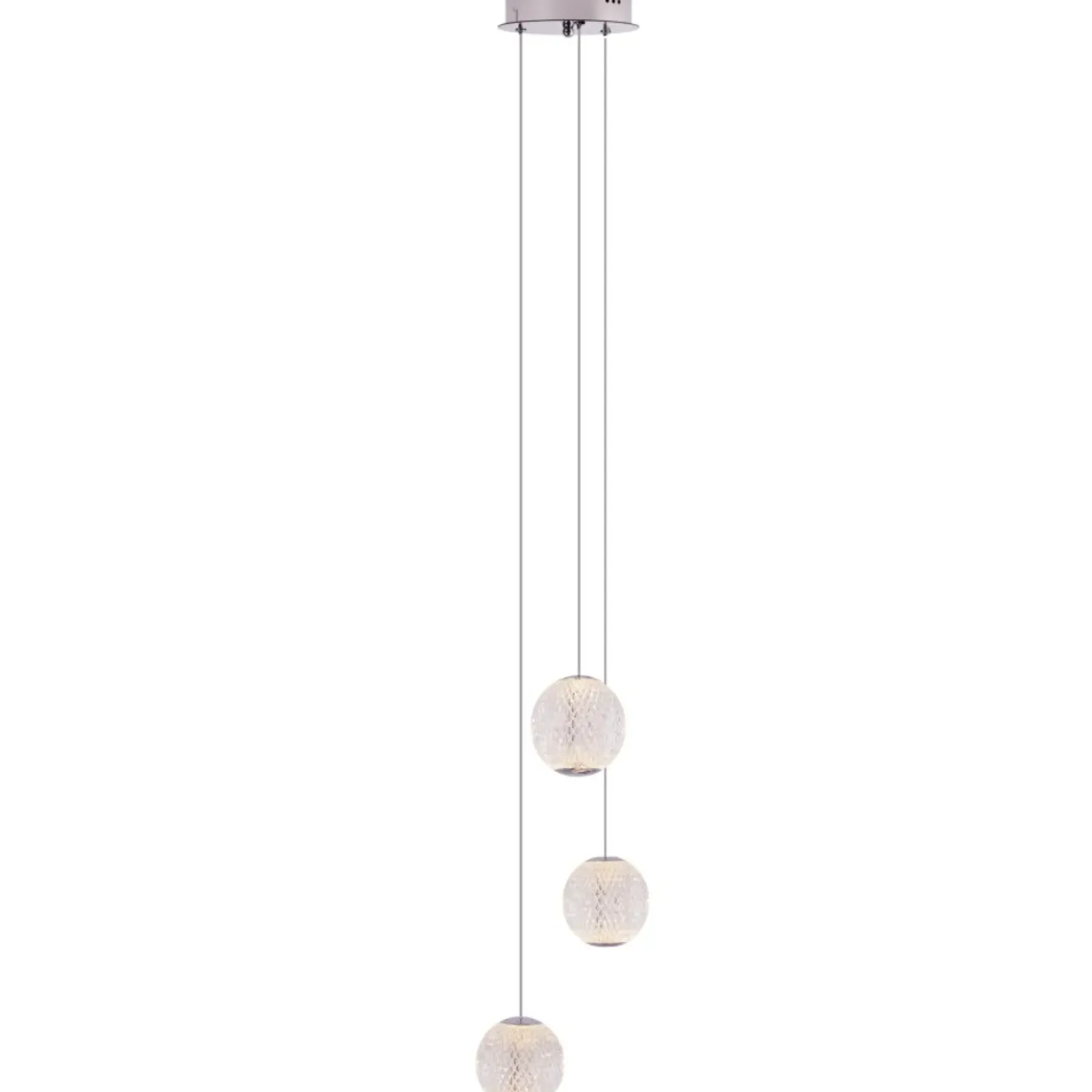 Sklep Kaja Lampa wisząca z kloszami imitującymi kryształ MX P0479 NOBILE | Kaja Shop