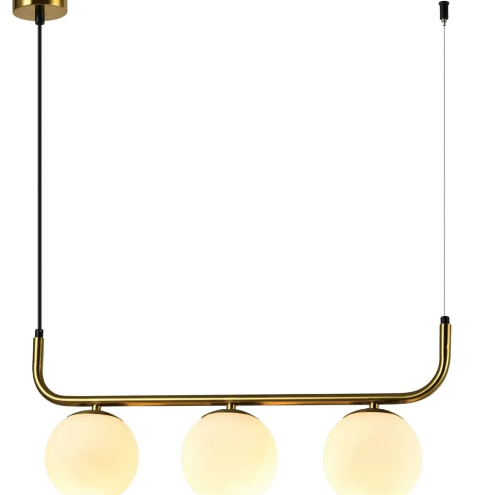 Sklep Kaja Lampa wisząca z kloszami, nad wyspę LP-005/3L GD ALISA | Kaja Shop