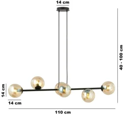 Sklep Kaja Lampa wisząca z kloszami w kształcie kul 876/6 | Kaja Oświetlenie Cheap
