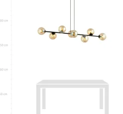 Sklep Kaja Lampa wisząca z kloszami w kolorze miodu 876/8 | Kaja Oświetlenie Discount