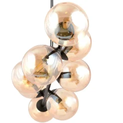 Sklep Kaja Lampa wisząca z kloszami w kolorze miodu 876/8 | Kaja Oświetlenie Discount