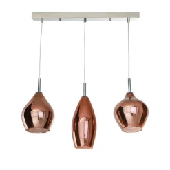 Sklep Kaja Lampa wisząca z kloszami w kolorze miedzi AZ3078 AMBER | Kaja miedziany Cheap