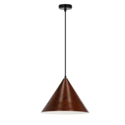 Sklep Kaja Lampa wisząca z kloszem, kolor ciemnego orzecha 31-23445 z serii DUNCA | Kaja Oś Outlet