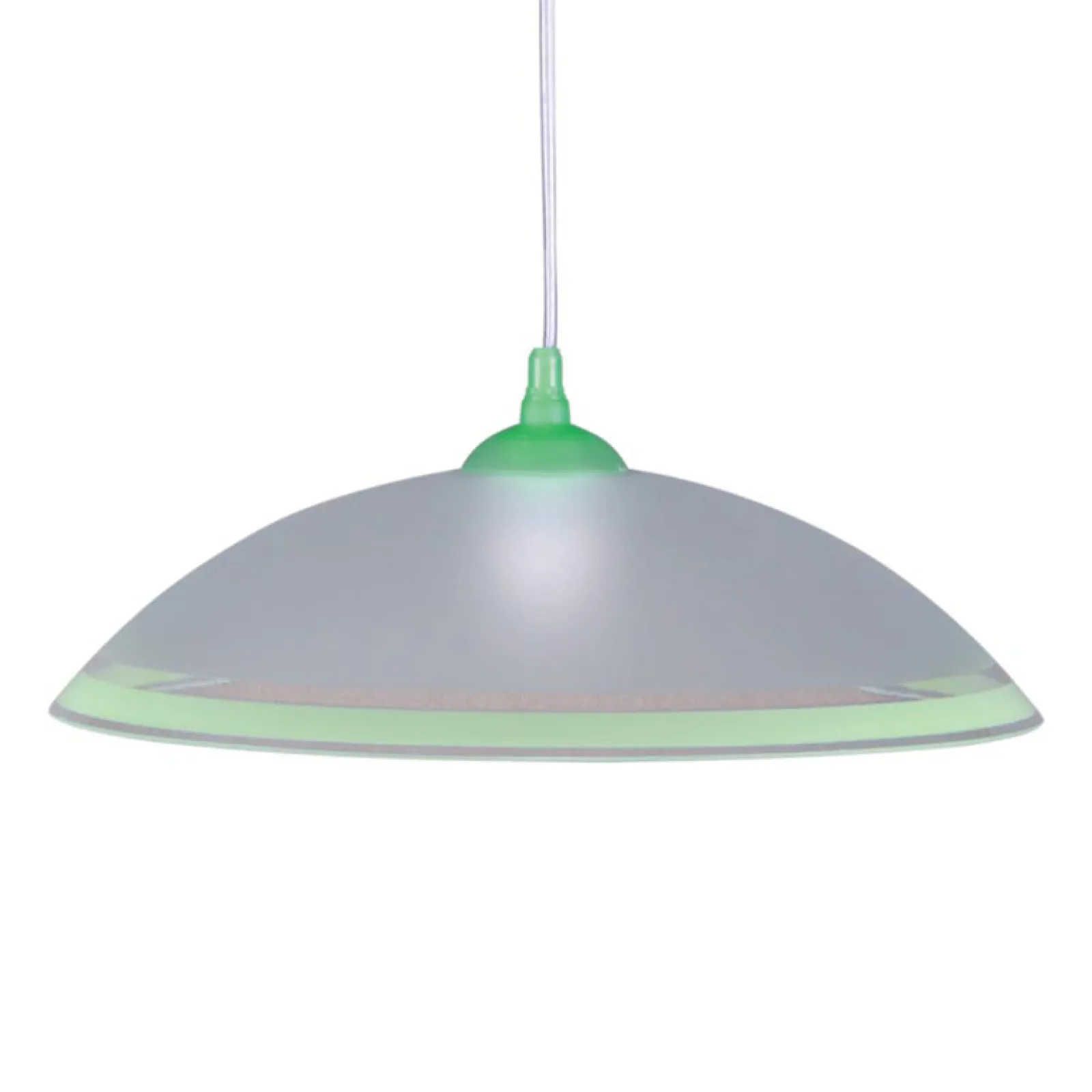 Sklep Kaja Lampa wisząca z kloszem z zieloną lamówką K-3515 UFO | Kaja* Randole Tradycyjne|Żyrandole Tradycyjne - Retro