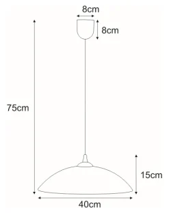 Sklep Kaja Lampa wisząca z kloszem z zieloną lamówką K-3515 UFO | Kaja* Randole Tradycyjne|Żyrandole Tradycyjne - Retro