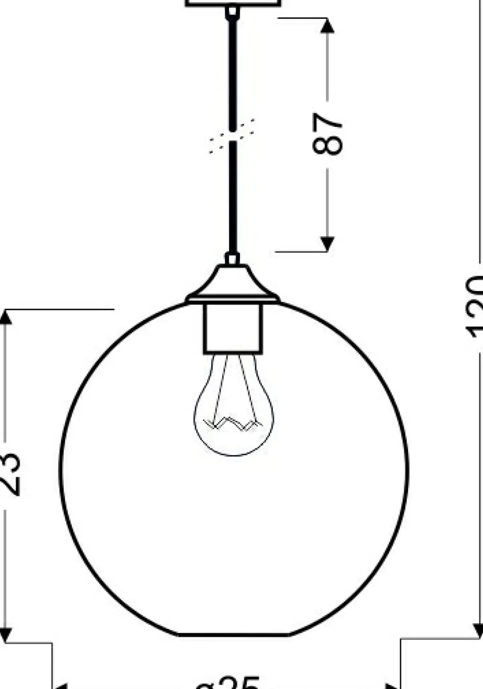 Sklep Kaja Lampa wisząca z kolorowym kloszem kulą 31-21397-Z z serii EDISON bursztynowy Cheap