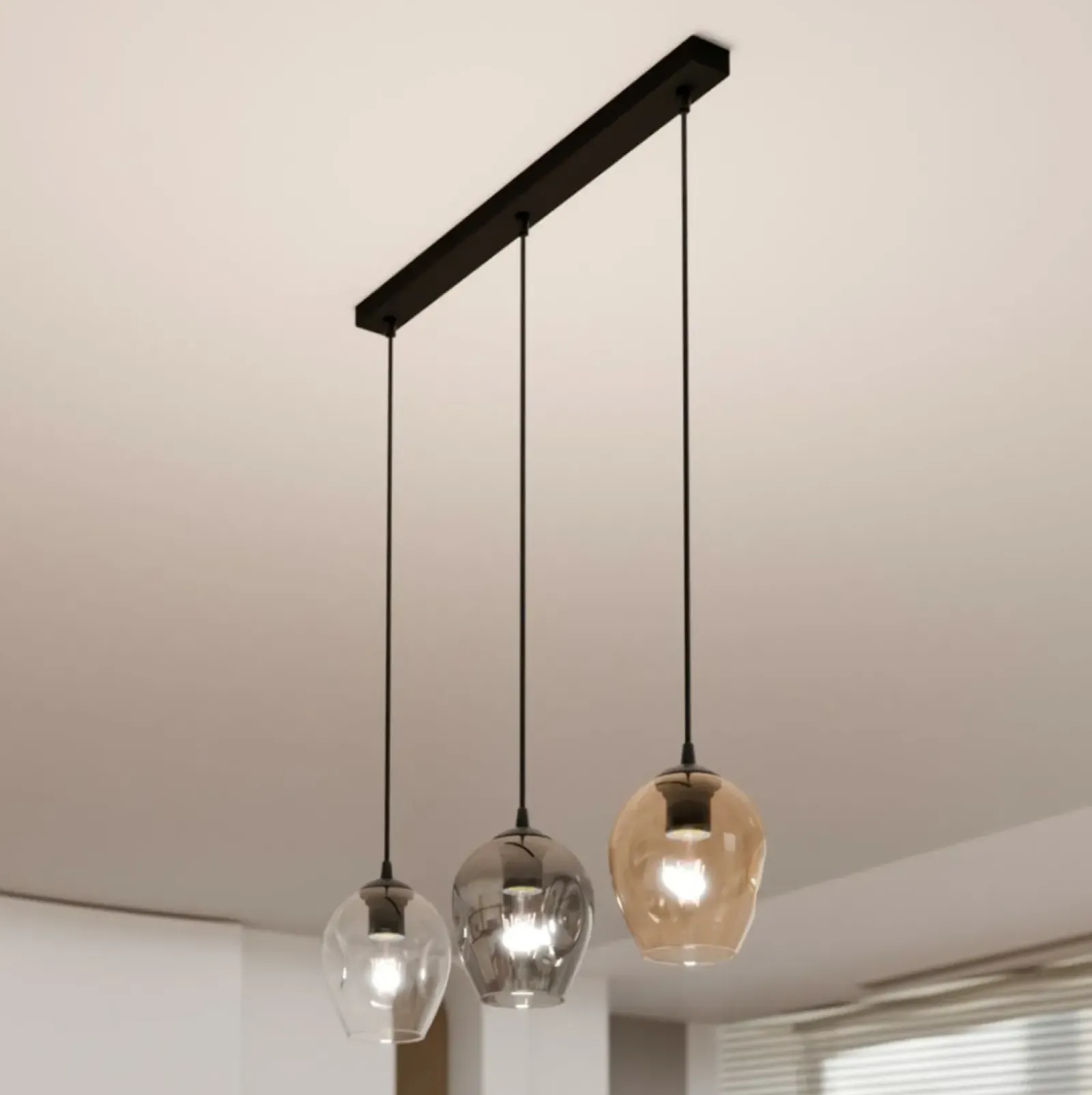 Sklep Kaja Lampa wisząca z kolorowymi kloszami, nad stół 678/3 ISTAR | Kaja Cheap